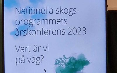 Nationella skogsprogrammets årskonferens i Sundsvall