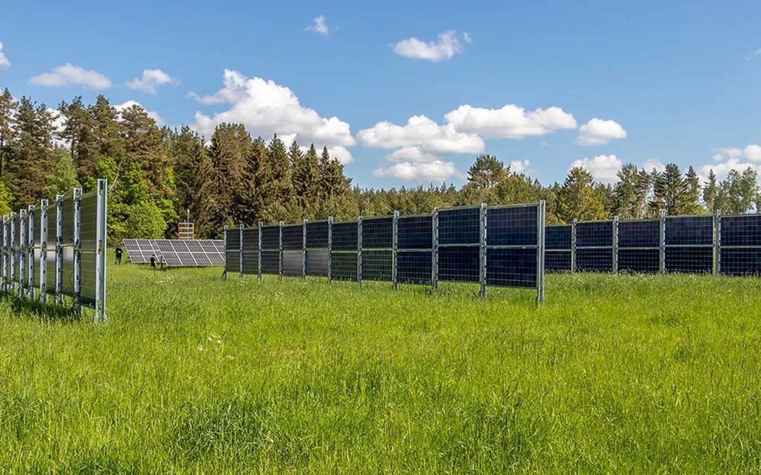 Öka avkastningen per hektar med solpaneler på odlad mark