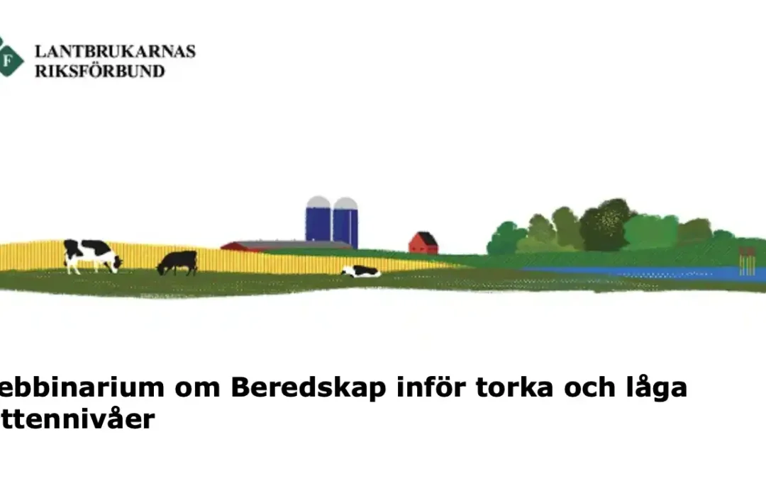Beredskap inför torka och låga vattennivåer