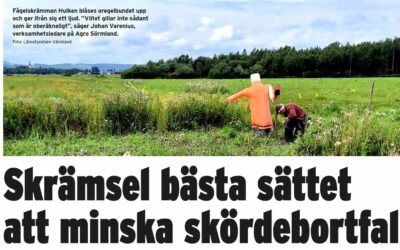 ”Det som fungerar bäst är en variation av skrämselåtgärder.”