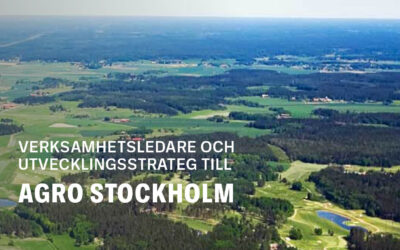 Är du nya noden Agro Stockholms verksamhetsledare eller utvecklingsstrateg?