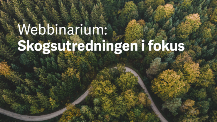 Skogsutredningen i fokus webbinarium