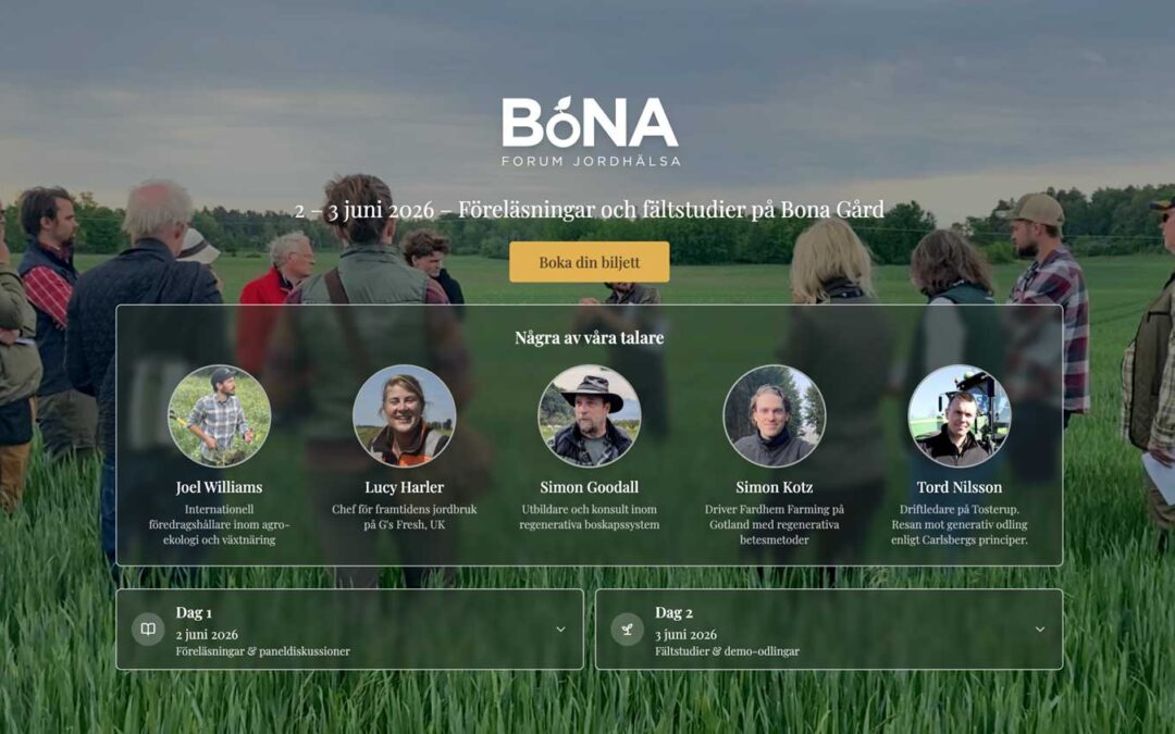 Jordhälsodagar på Bona gård