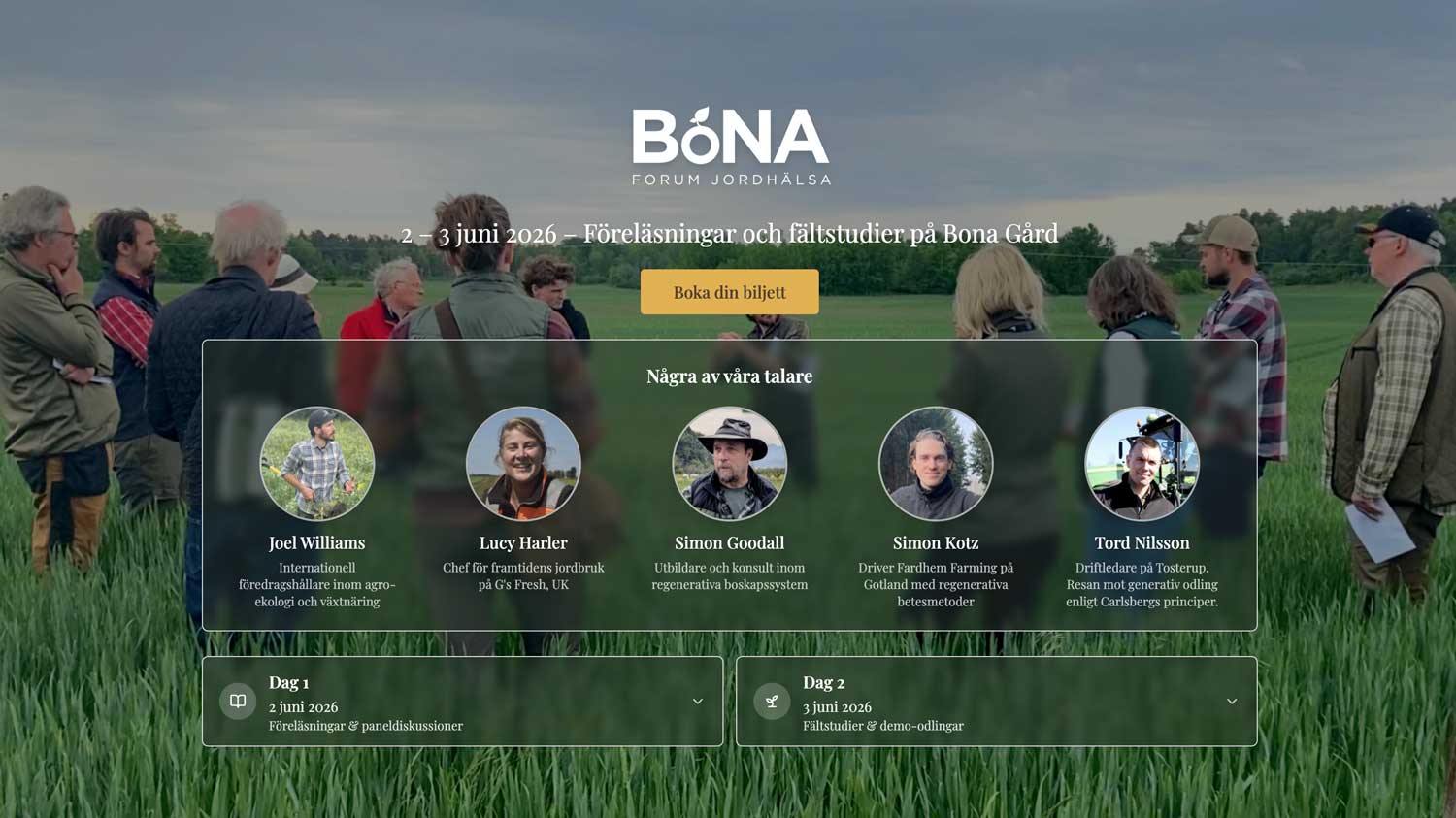 Jordhälsodagar på Bona gård