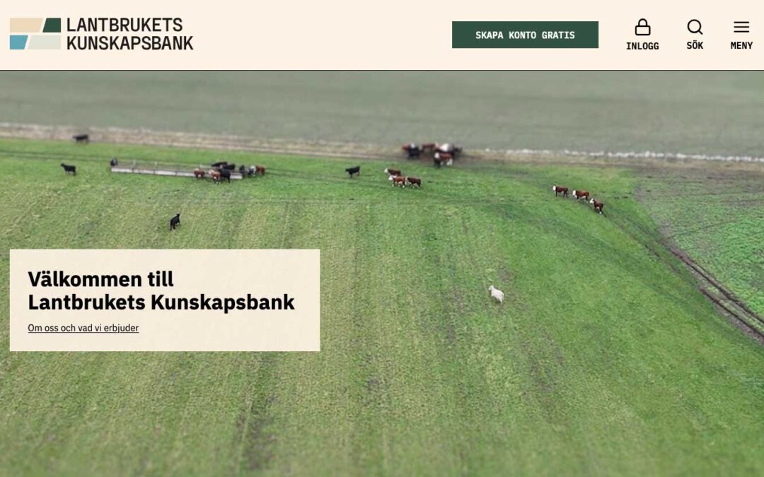 Vi tipsar om Lantbrukets Kunskapsbank